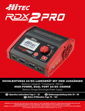 HITEC RDX2 Pro Notice D'utilisation
