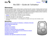 Rio S50 Guide De L'utilisateur