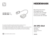 HEIDENHAIN AK ERO 2080 1 VSS Instructions De Montage