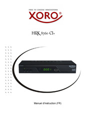 Xoro HRK 8760 CI+ Manuel D'instruction