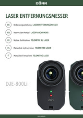 Dörr DJE-800Li Notice D'utilisation