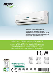 AERMEC FCW 21VL Manuel D'utilisation Et D'installation