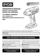 Ryobi P260 Manuel D'utilisation