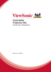 ViewSonic PLED-W500 Guide De L'utilisateur