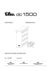 Efka AB286A5400 Instructions De Service