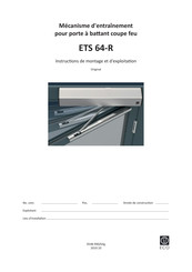 Eco ETS 64-R Instructions De Montage Et D'exploitation