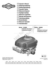 Briggs & Stratton Professional 330000 Mode D'emploi