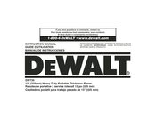 Dewalt DW735 Guide D'utilisation