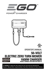 Ego Power+ CHV1600-FC Guide D'utilisation