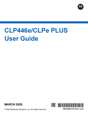 Motorola Solutions CLP446e Mode D'emploi