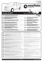 Westfalia Automotive HY-051-DHW Instructions De Montage