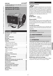 ermaf GP 14 ACU Instructions De Service