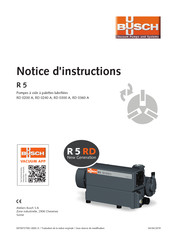 BUSCH R 5 RD 0200 A Notice D'instructions