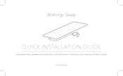 Withings Sleep Instructions D'utilisation