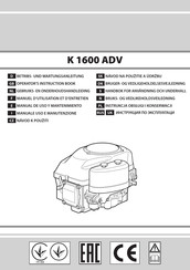 EMAK K1600 AVD Manuel D'utilisation Et D'entretien