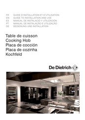 De Dietrich DTI1579DG Guide D'installation Et D'utilisation