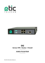 Etic Telecom SIG Guide Utilisateur