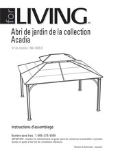 for Living 088-1609-0 Instructions D'assemblage