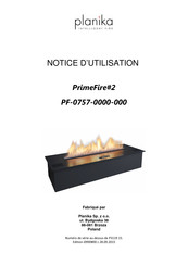 Planika PF-0757-0000-000 Notice D'utilisation