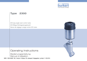 Burkert 2300 Element Manuel D'utilisation