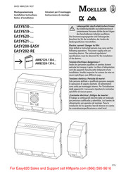 Moeller EASY621 Série Notice D'installation