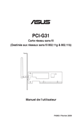 Asus PCI-G31 Manuel De L'utilisateur