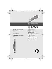 Bosch Professional GO 1 609 92A 3WU Notice Originale