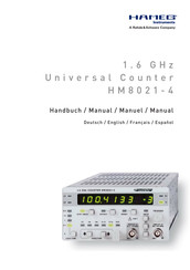 Hameg Instruments HM8021-4 Manuel