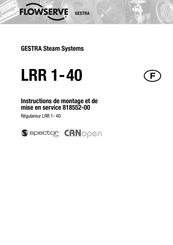 GESTRA FLOWSERVE LRR 1-40 Instructions De Montage Et De Mise En Service