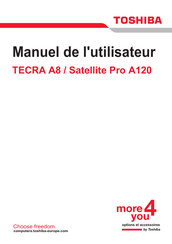 Toshiba Satellite Pro A120 Manuel De L'utilisateur