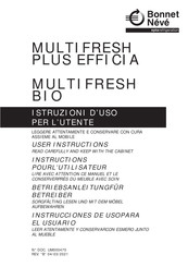 Bonnet Neve MULTIFRESH PLUS EFFICIA Instructions Pour L'utilisateur