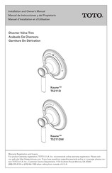 Toto Keane TS211DW Manuel D'installation Et D'utilisation