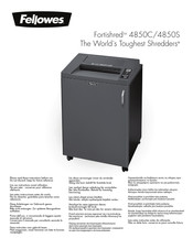 Fellowes Fortishred 4850S Guide D'utilisation