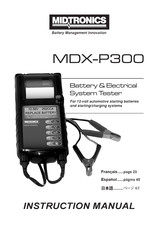 Midtronics MDX-P300 Mode D'emploi