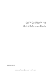 Dell OptiPlex 740 Guide De Référence Rapide