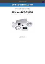 Nikrans LCD-3503G Guide D'installation