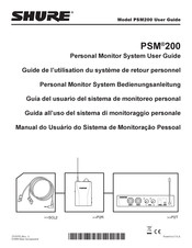 Shure PSM200 Guide D'utilisation