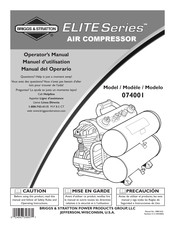 Briggs & Stratton ELITE 074001 Manuel D'utilisation