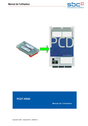 SBC PCD7.W600 Manuel De L'utilisateur