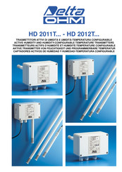 Delta OHM HD 2012T Série Mode D'emploi