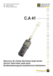 Chauvin Arnoux C.A 41 Notice De Fonctionnement