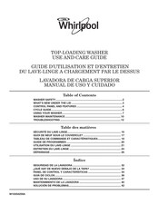 Whirlpool 4GWTW4800YQ Guide D'utilisation Et D'entretien