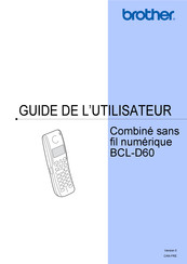 Brother BCL-D60 Guide De L'utilisateur