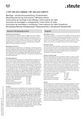 steute RF HB 4CH SW915 Mode D'emploi
