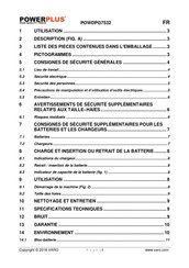 Powerplus POWDPG7532 Mode D'emploi