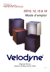 Velodyne DD10 Mode D'emploi