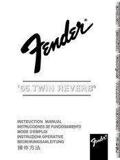 Fender 65 TWIN REVERB Mode D'emploi