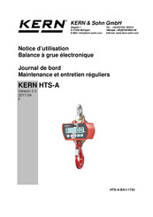 KERN and SOHN HTS 1T-4AM Notice D'utilisation
