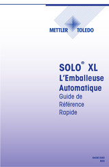 Mettler Toledo Solo XL Guide De Référence Rapide