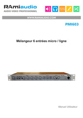 Ramiaudio PMI603 Manuel De L'utilisateur